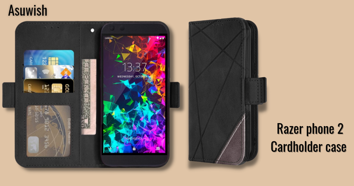 Asuwish razer phone 2 cardholder case