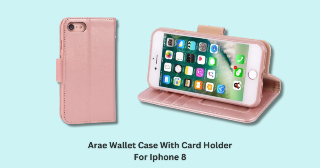 Arae wallet card holder case for iphone 8